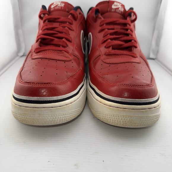 Nike‎ Air Force 1 ’07 LV8 NBA Red Gold Swoosh Men’s Sz 13 Retro Sneakers Shoes main image 7